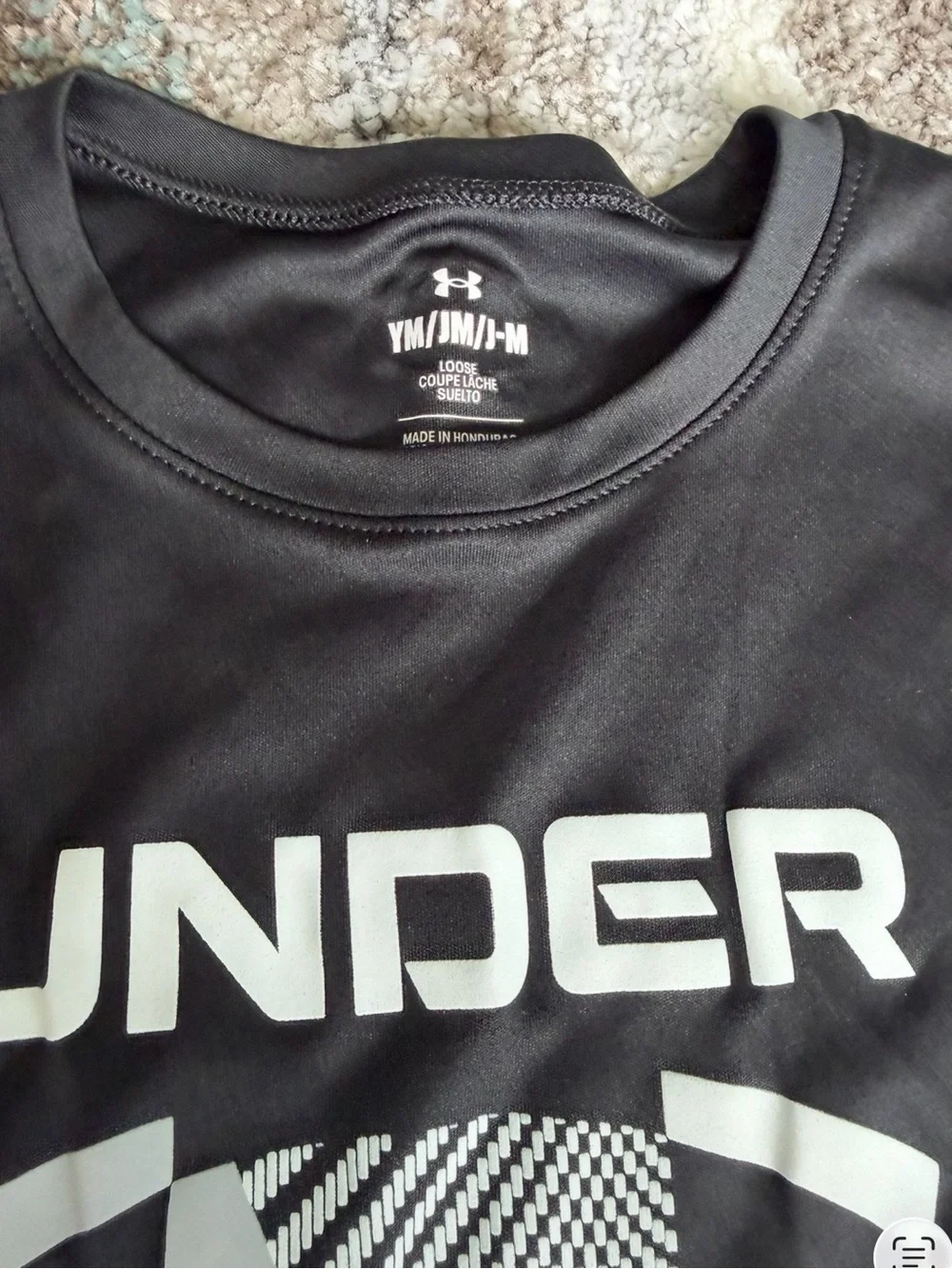Under Armour boys Black Sleeveless tank Top & old navy Blue Shorts size medium 8